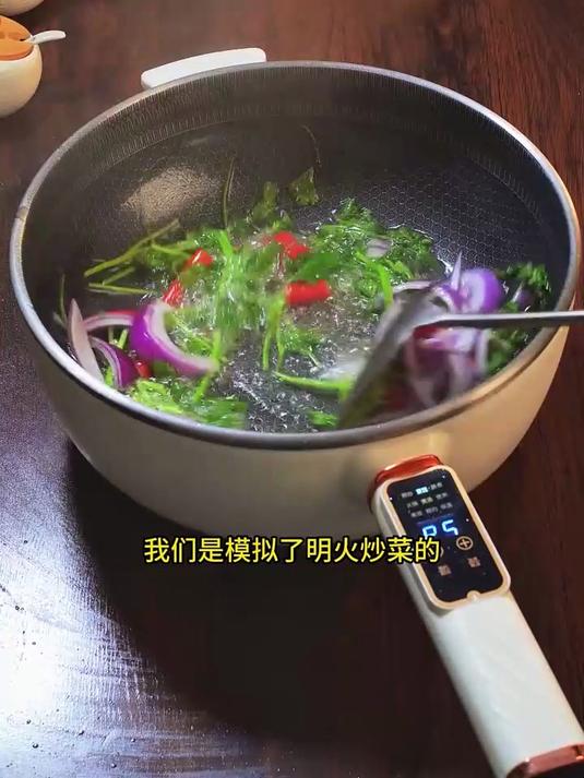 有了这款电炒锅以后再也不用出去吃了,自己在家就能做饭了!