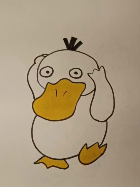 惊慌失措的可达鸭