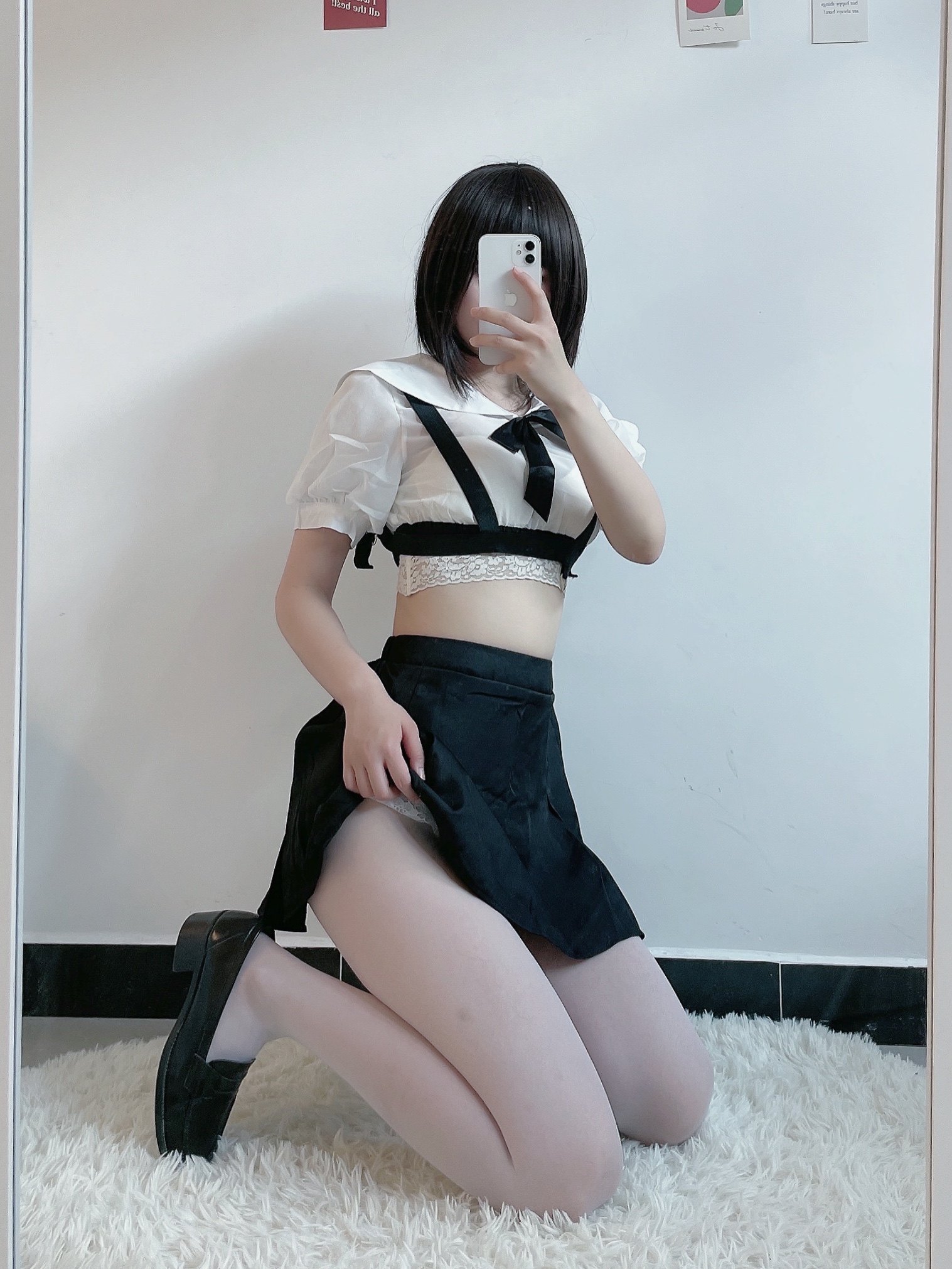 图片[5]-田璐璐 NO.003 — 白丝短裙[100P+3V190M]-六色网
