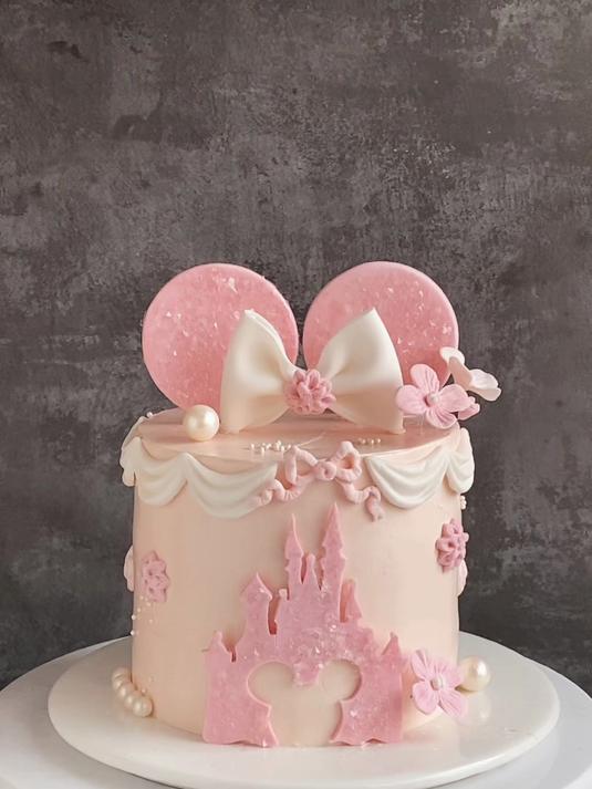 闪闪亮米奇主题蛋糕公主请收～