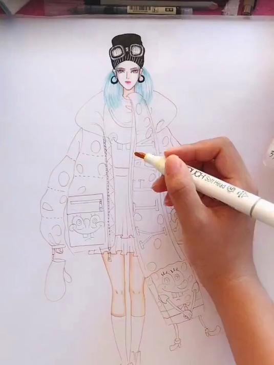 海绵宝宝步骤图