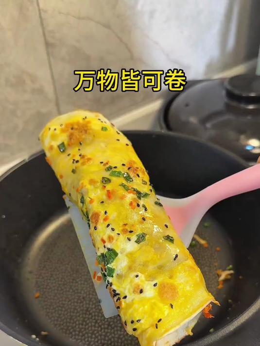 山西人民的早餐煎饼果子,配上一碗鸡蛋汤真的绝了