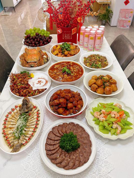 家宴在家预热一下我家的年夜饭菜单