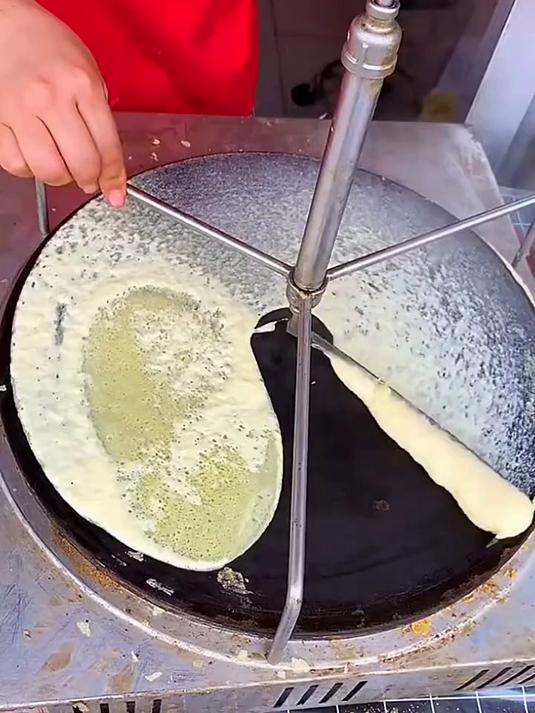 这个小工具做煎饼真快