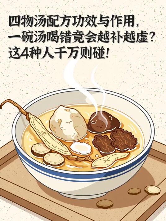 四物汤配方功效与作用，一碗汤喝错竟会越补越虚？这4种人千万别碰！#健康扬帆季#