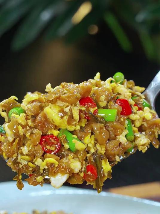 外婆菜炒鸡蛋味道真的不一般