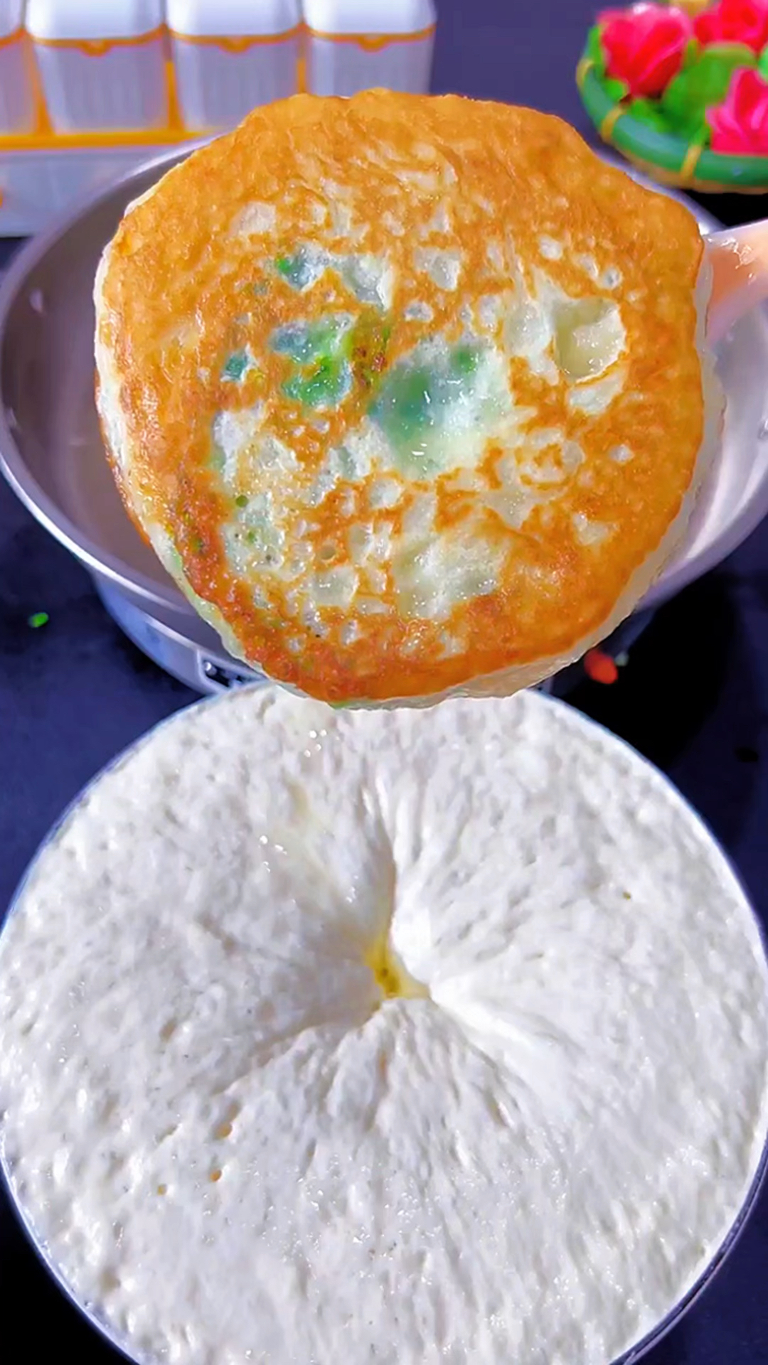 韭菜鸡蛋馅饼