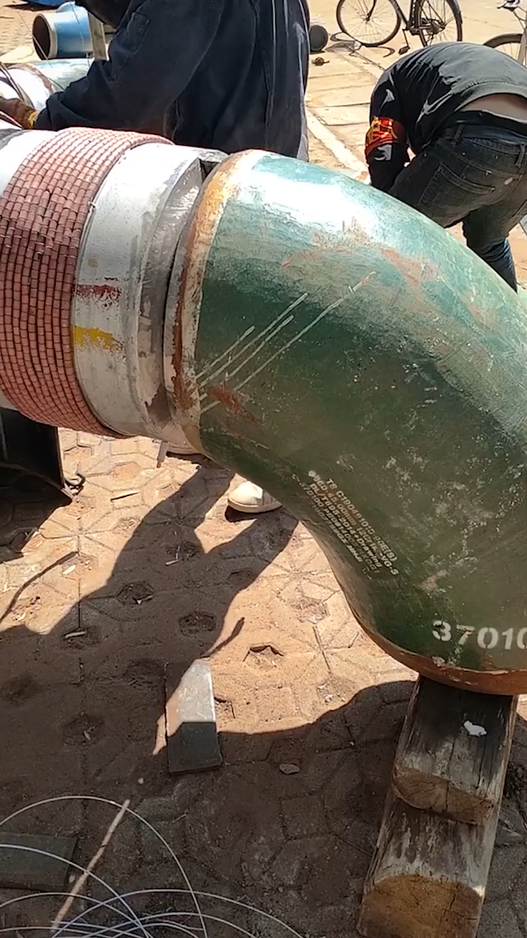 508*45蒸汽管道焊接