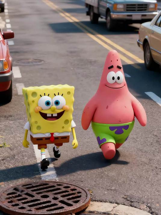 海绵宝宝配音《下水道的大朋友》：海绵宝宝是如何教训派大星的？