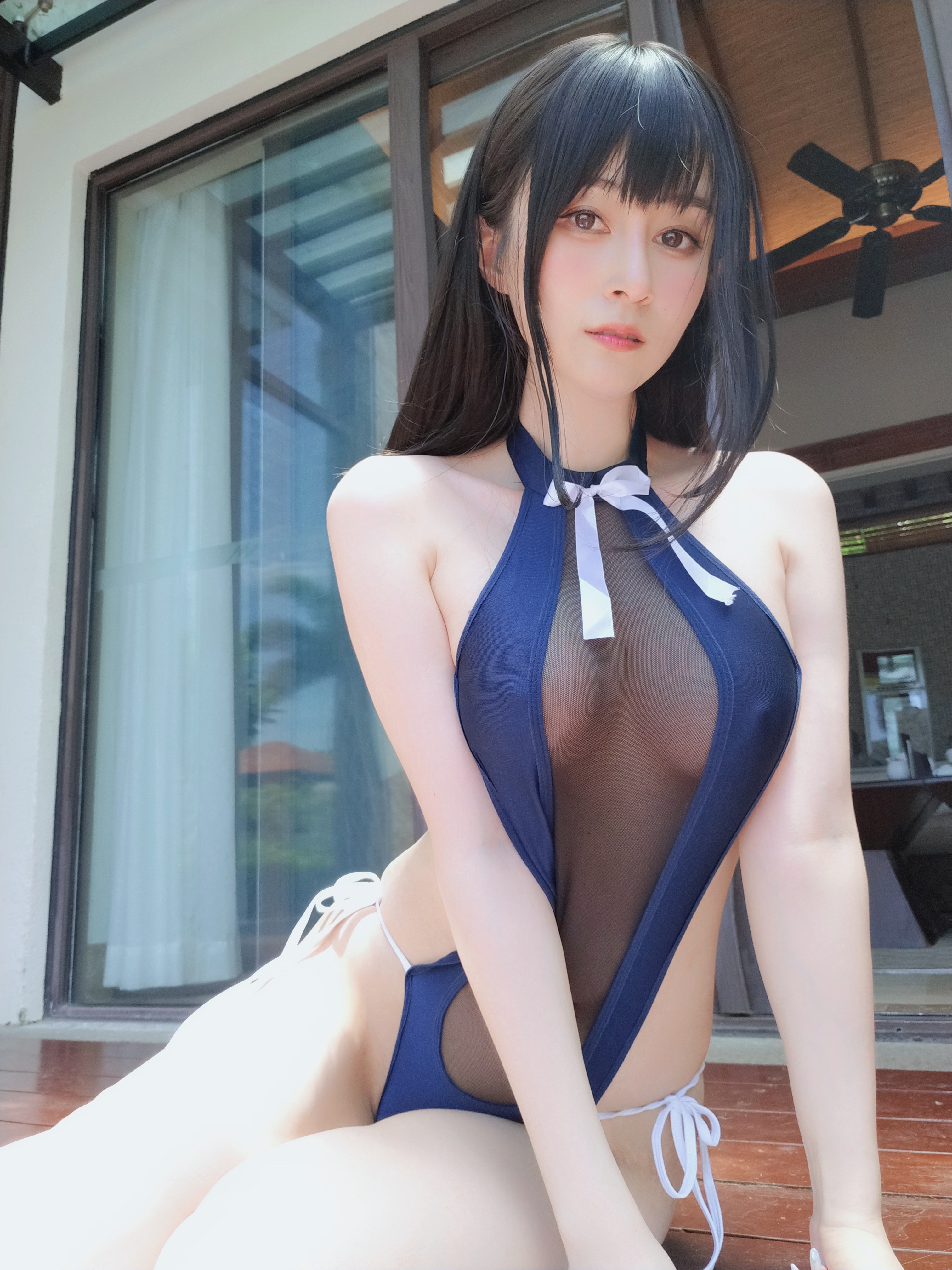 Coser小姐姐白银 NO.135 — 镂空泳衣[87P+4V384M]-六色网