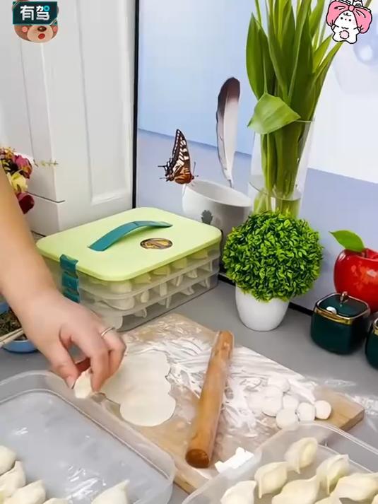 多层饺子盒新上线,每层都清爽不粘连!