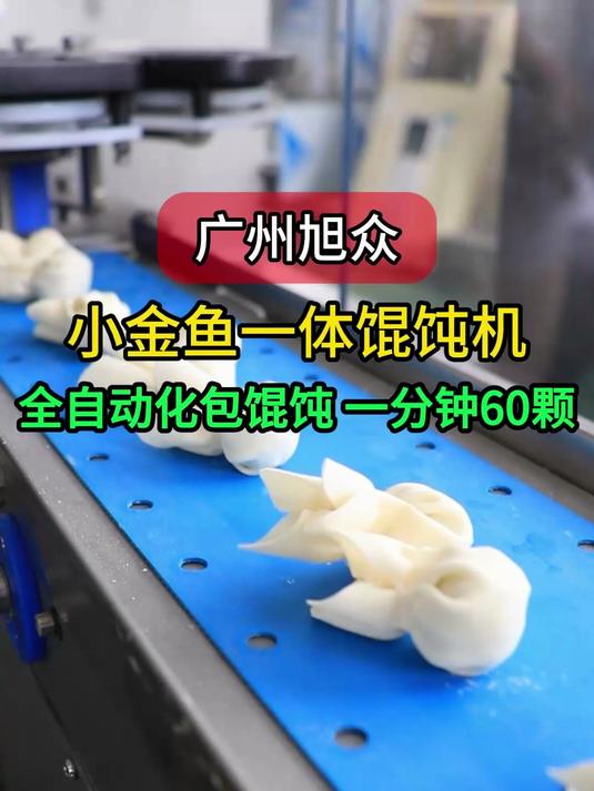 全自动小金鱼馄饨机，自动化包馄饨，一分钟60个高效省人工