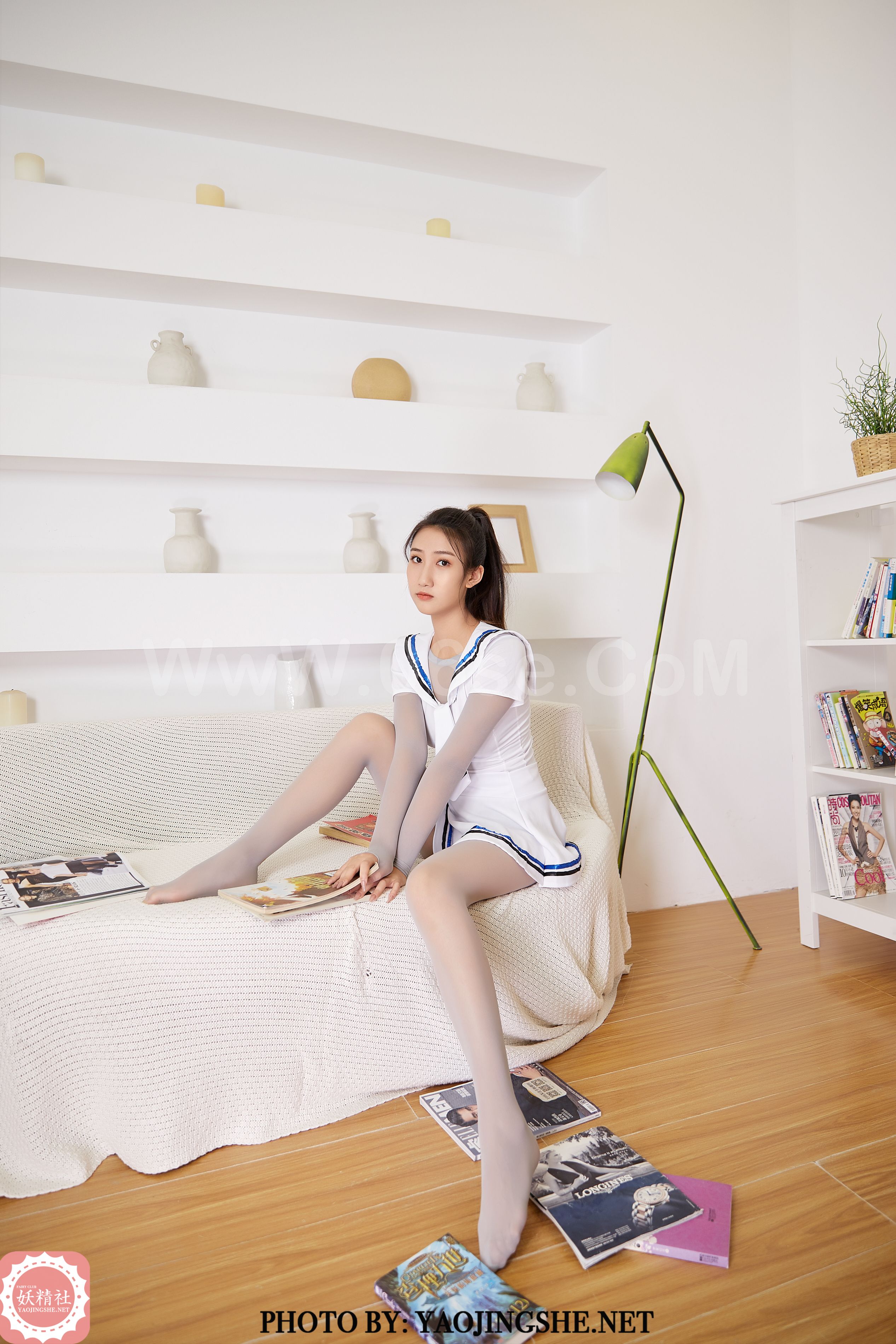 图片[18]-[YaoJingShe 妖精社] T2018《思文-书柜前》[43P-266MB]-六色网