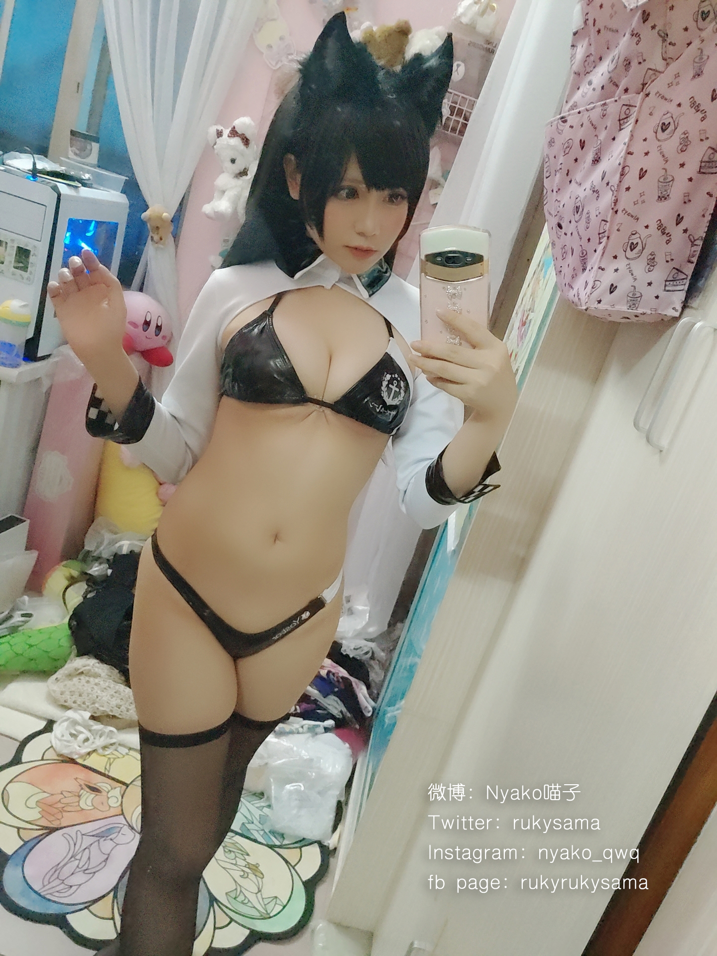 图片[186]-Nyako喵子 NO.014 – 自撮り②[197P+7V724M]-六色网