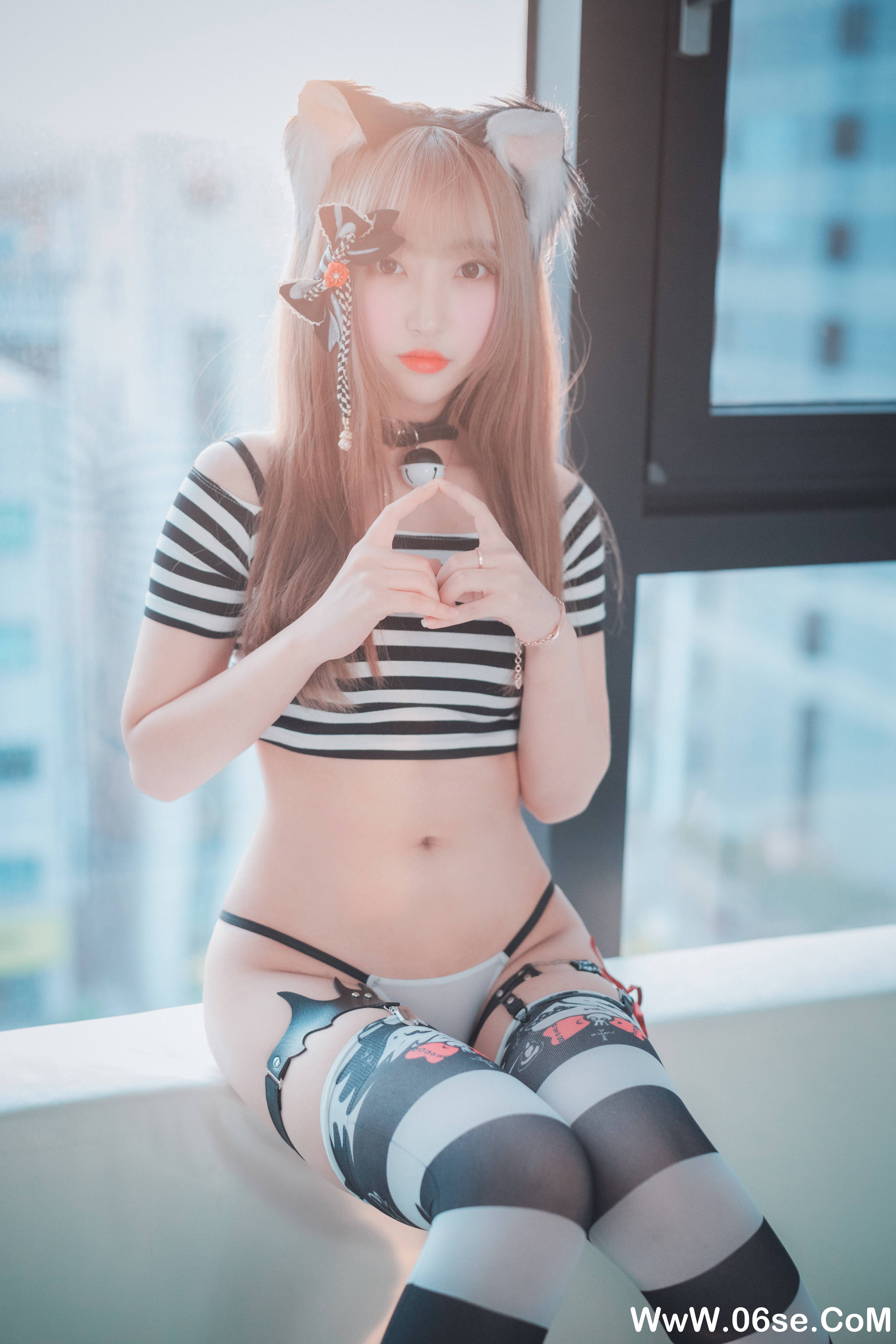 图片[43]-DJAWA – NO.027 Catgirl in Stripes [91P814M]-六色网
