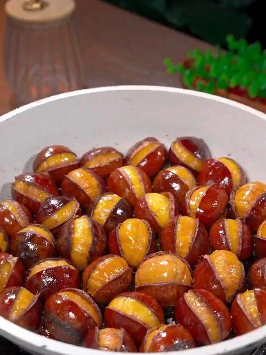 这个超好吃的糖炒板栗做法交给你们