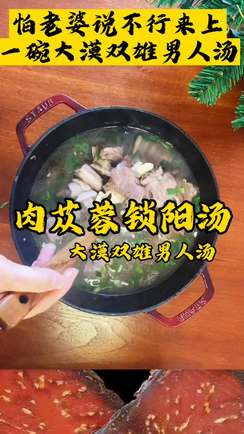 肉苁蓉与锁阳的结合做成汤,你了解多少