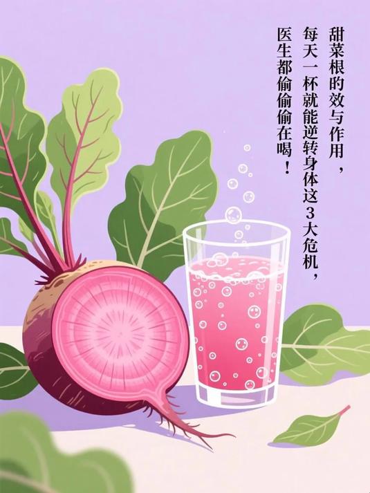 甜菜根的功效与作用,每天一杯就能逆转身体这3大危机,医生都偷偷在喝!#健康扬帆季#