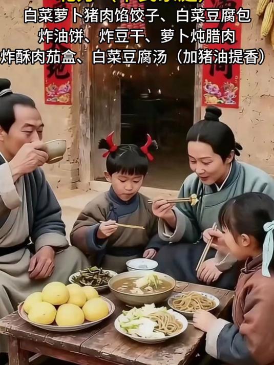 明朝时期南北方普通和富裕阶层的人过年吃什么?
