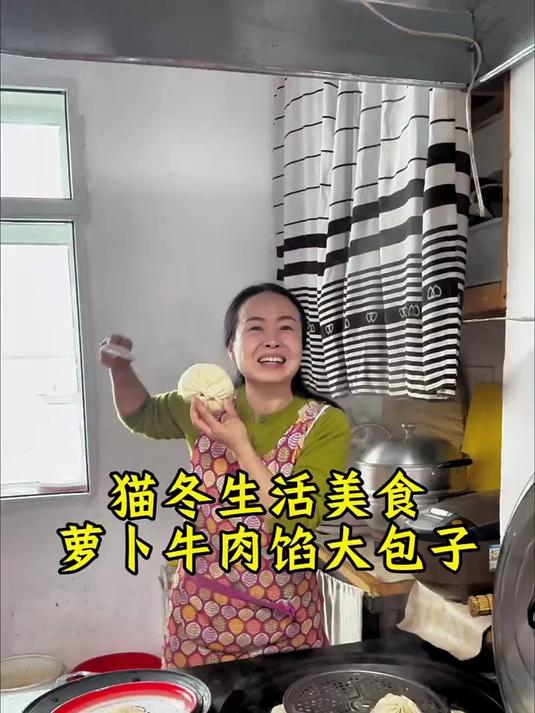 躺平的猫冬生活 今日菜系菜窖囤萝卜和冰箱预制牛肉