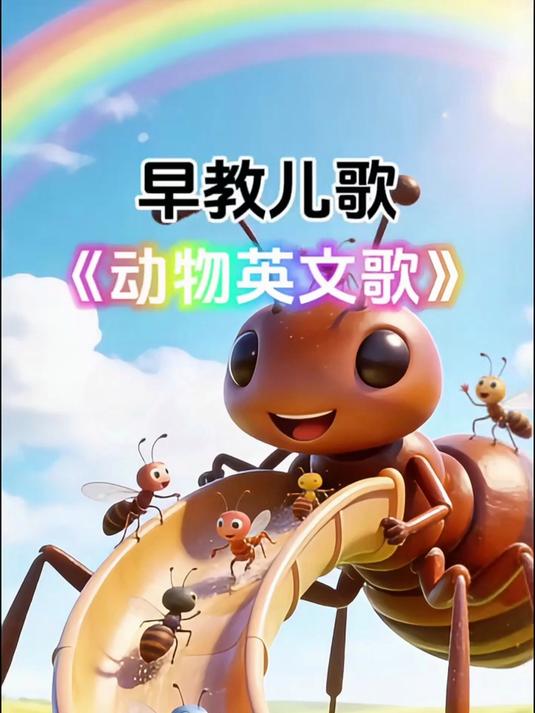 蚂蚁蚂蚁 ant ant ant 动物英文歌，边学边听英语，每日磨耳朵