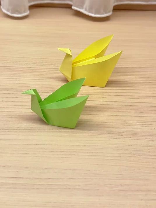 小天鹅手工折纸
