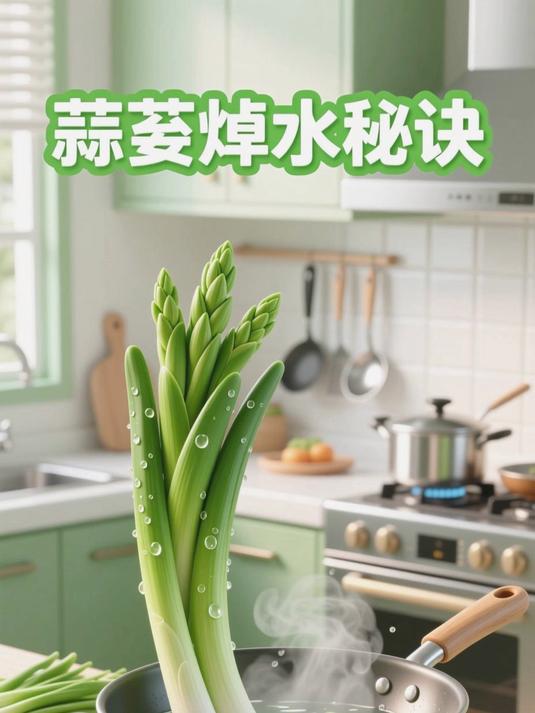 为什么炒蒜薹要先焯水?