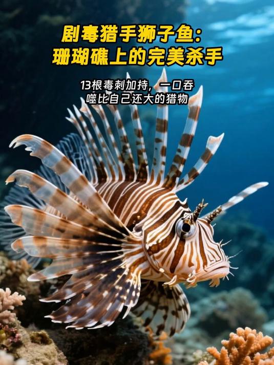 剧毒猎手狮子鱼：珊瑚礁上的完美杀手