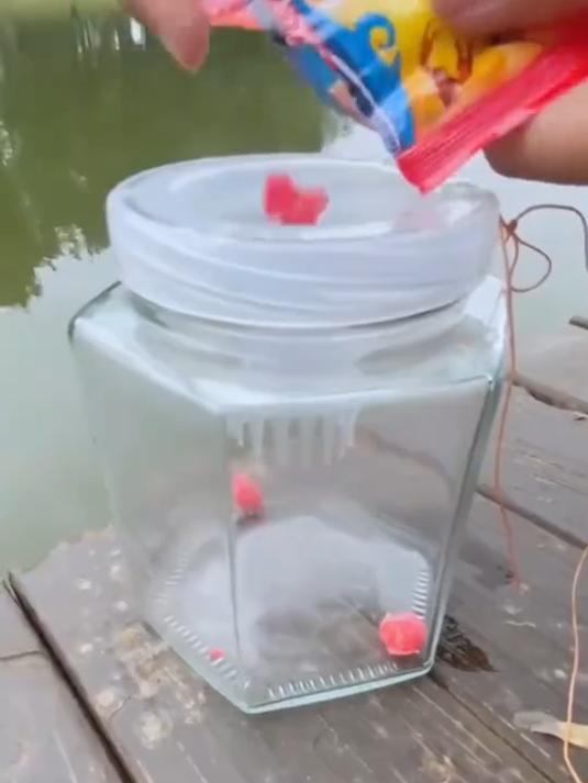 儿童户外抓鱼瓶亲子互动玩具鱼池塘小溪抓鱼工具