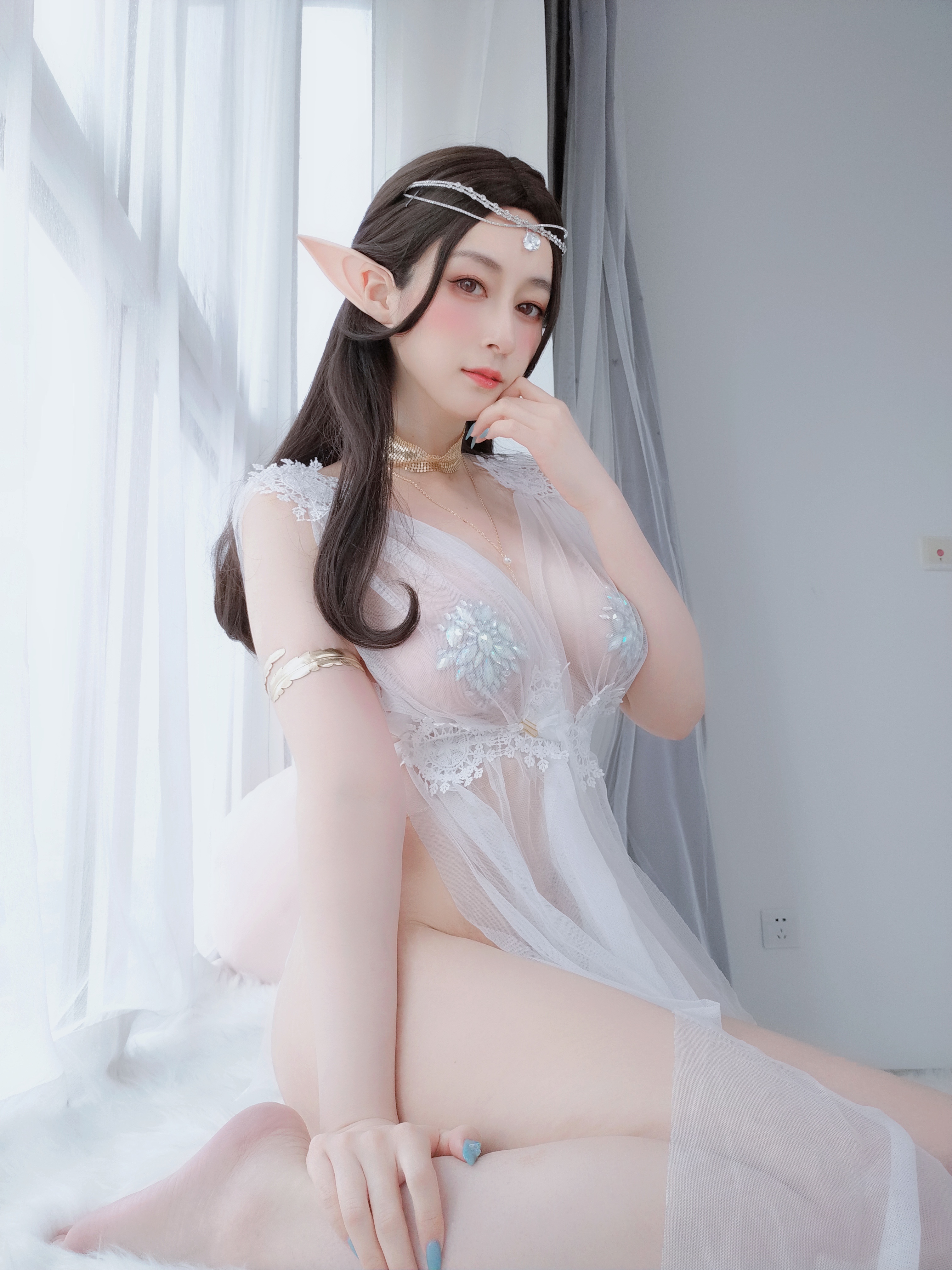 图片[20]-Coser小姐姐白银 NO.038 – 精灵宝石内衣 [70P164M]-六色网