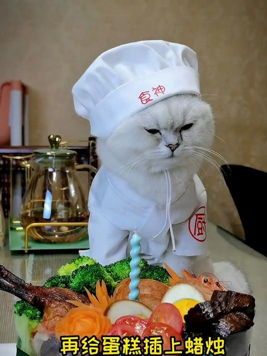 小西米化身小厨神 第一次给米爸做红烧肉蛋糕 怎么样还凑合吧？