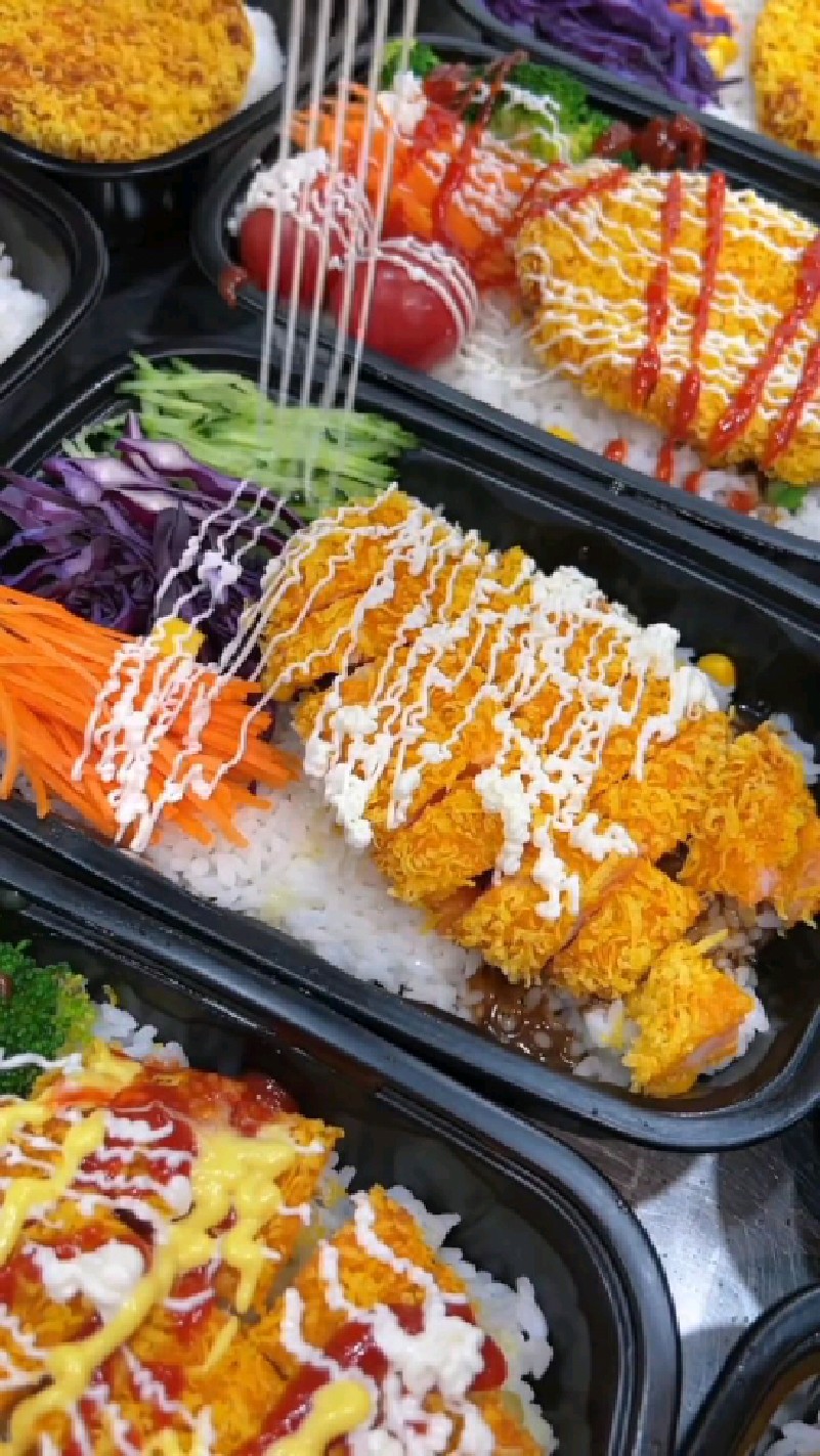 鸡排饭的制作过程