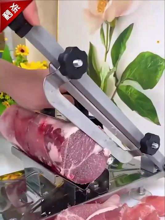 家用方形切片机「2把刀片+10个肉袋」多功能切菜肥牛切肉机！