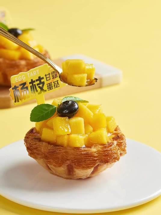 这蛋挞长得太犯规了!咬一口的瞬间……
