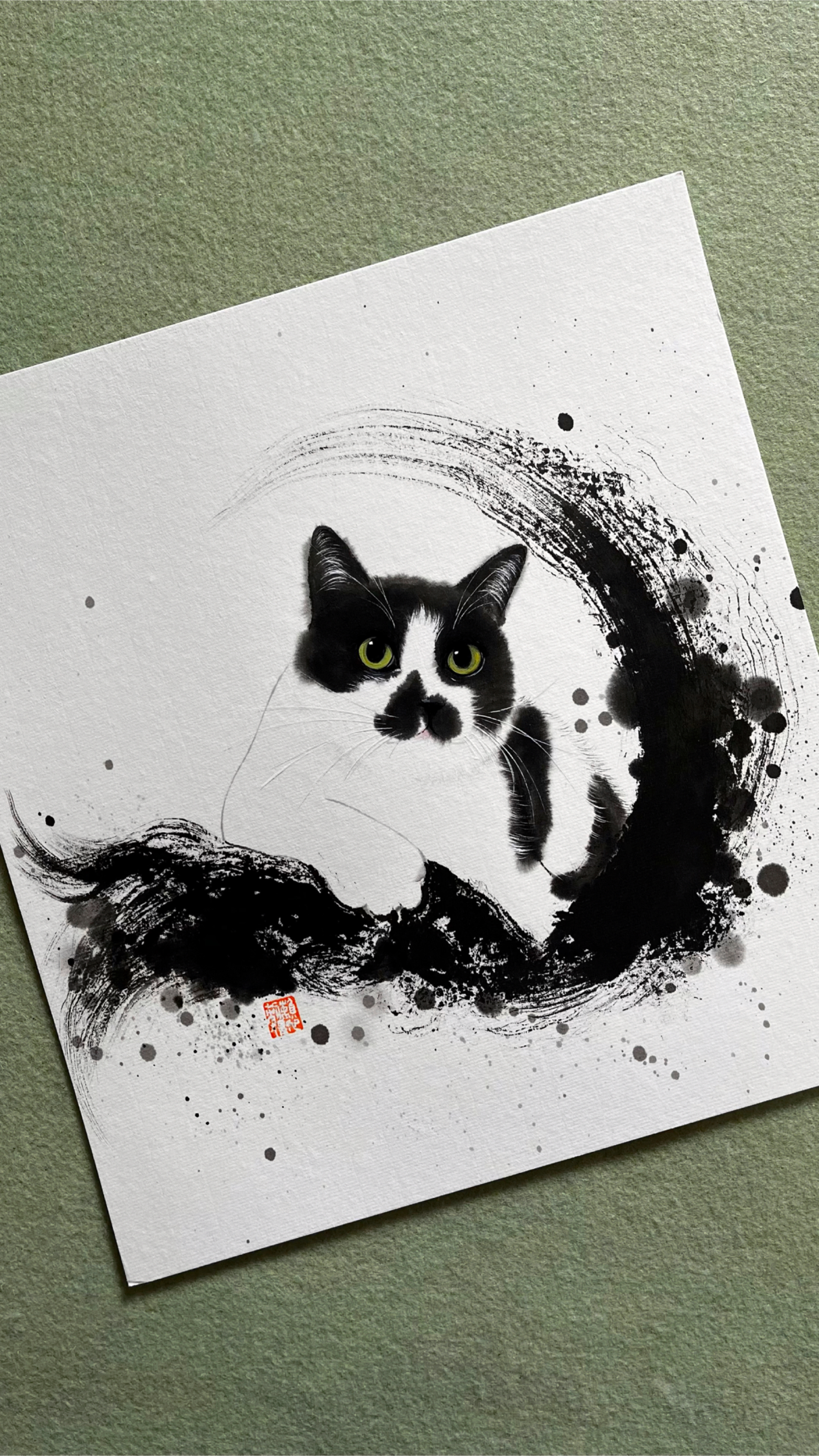 怎样画猫 国画猫咪的画法
