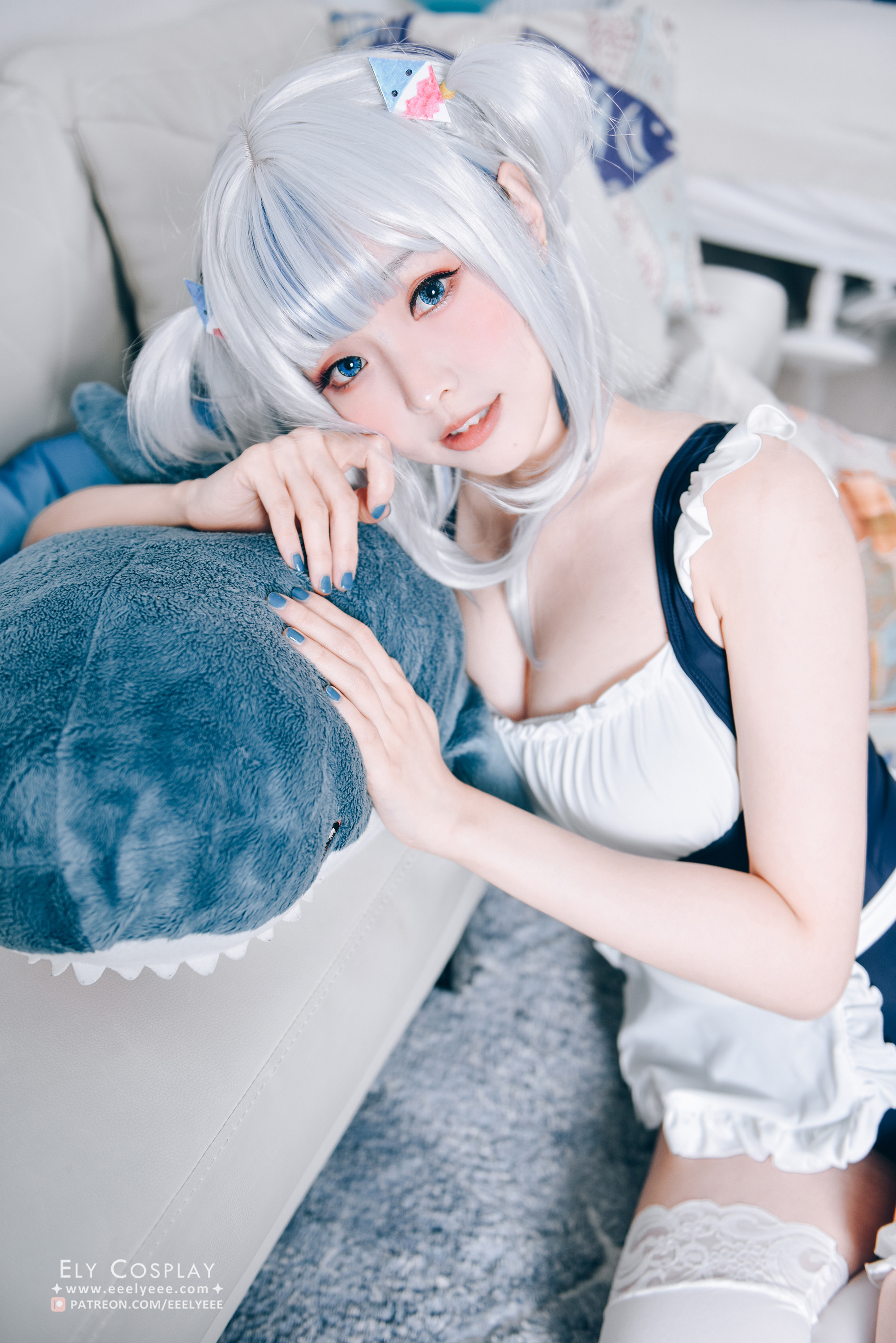 Ely_eee(ElyEE子) NO.012 — 噶呜·古拉(小鲨鲨) 泳装 [19P46M]-六色网