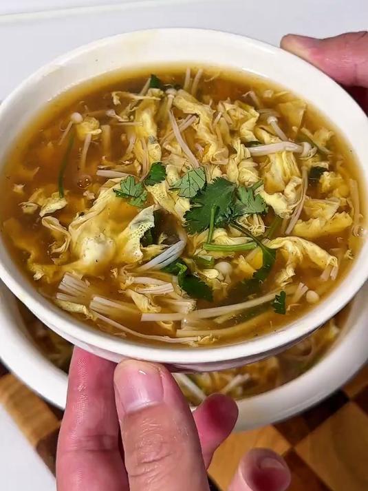 酸辣美味的自制酸辣汤