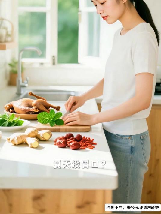 薄荷入汤夏燥尽消