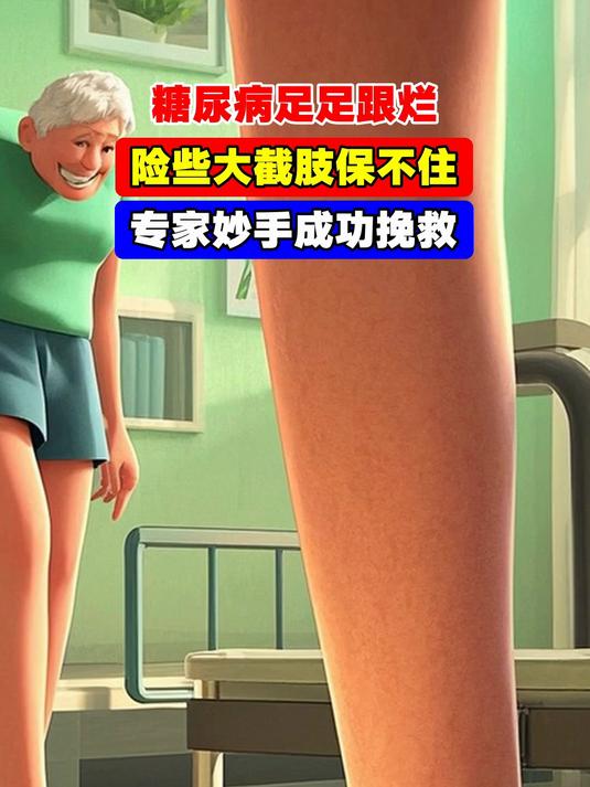 糖尿病足足跟烂,险些大截肢保不住,专家妙手成功挽救