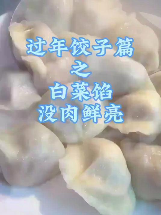 不爱吃肉的伙伴，过年可以试试这个小菜馅，不油腻鲜亮的#白菜猪肉馅儿饺子#