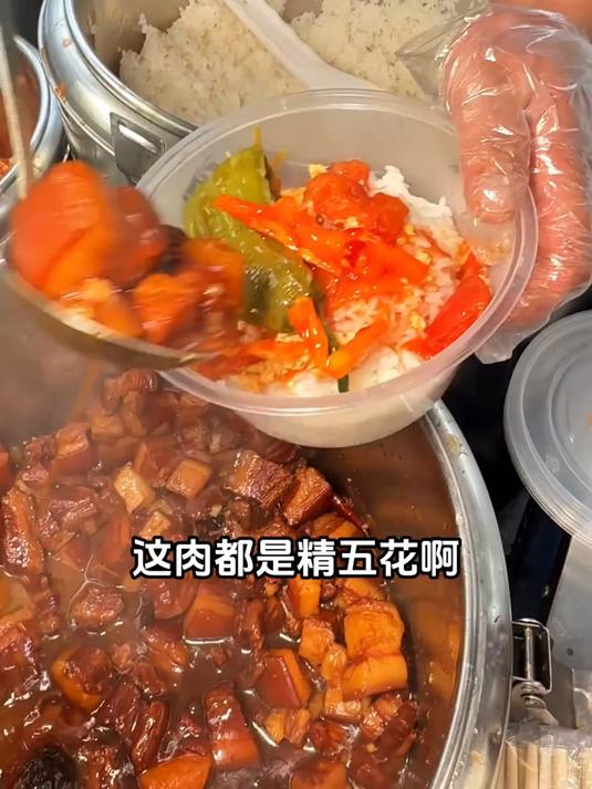 郑州红烧肉盖饭,12块一份大家觉得便宜吗?