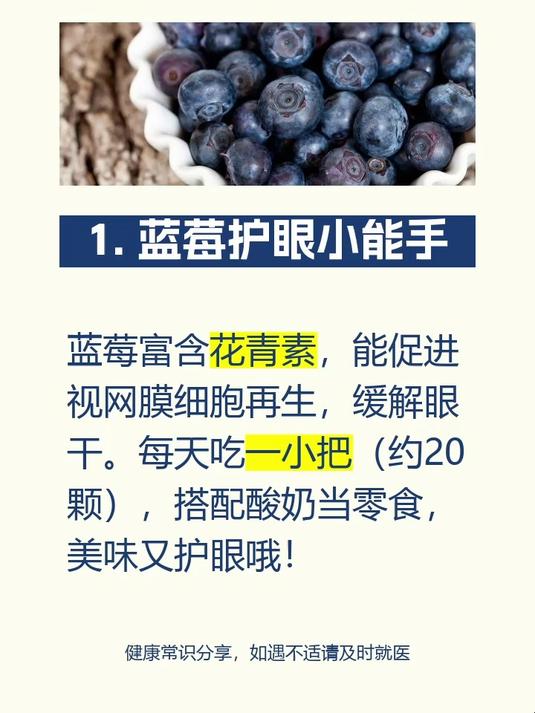 吃什么水果蔬菜对眼睛好