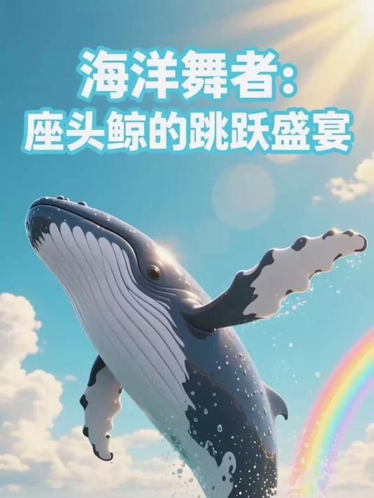 座头鲸的跳跃表演秀