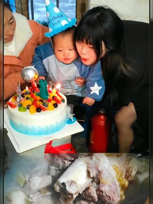 00后河南远嫁贵州大山!儿子过生日买个蛋糕,没想到公公发脾气