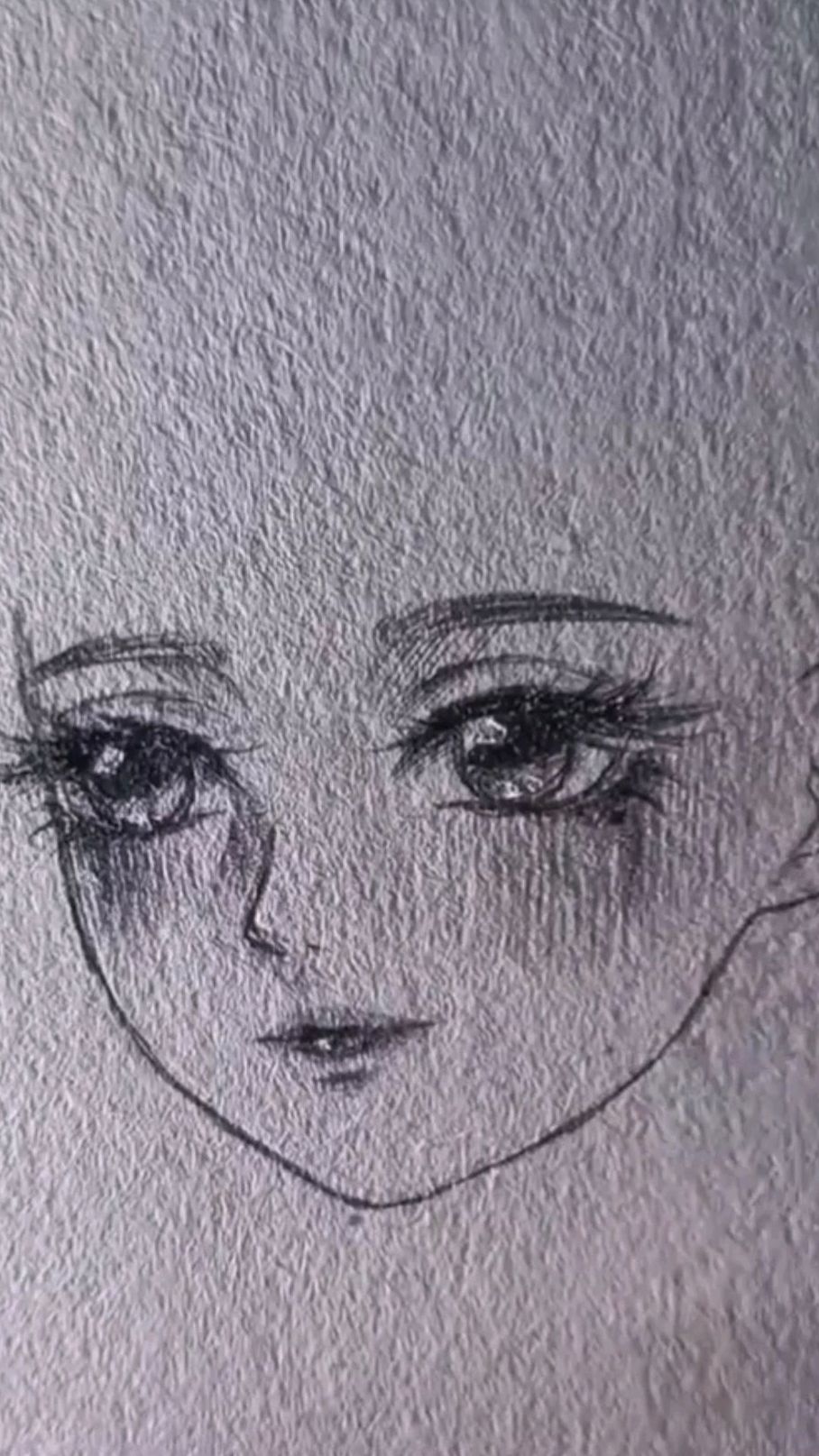 铅笔画:教大家画卡通动漫美少女