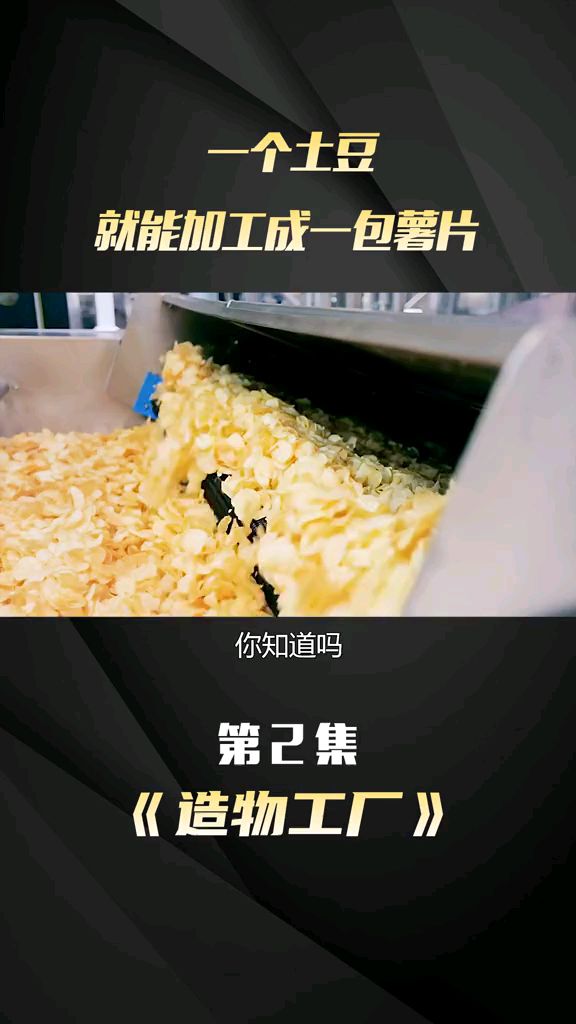 一个土豆变成薯片的过程