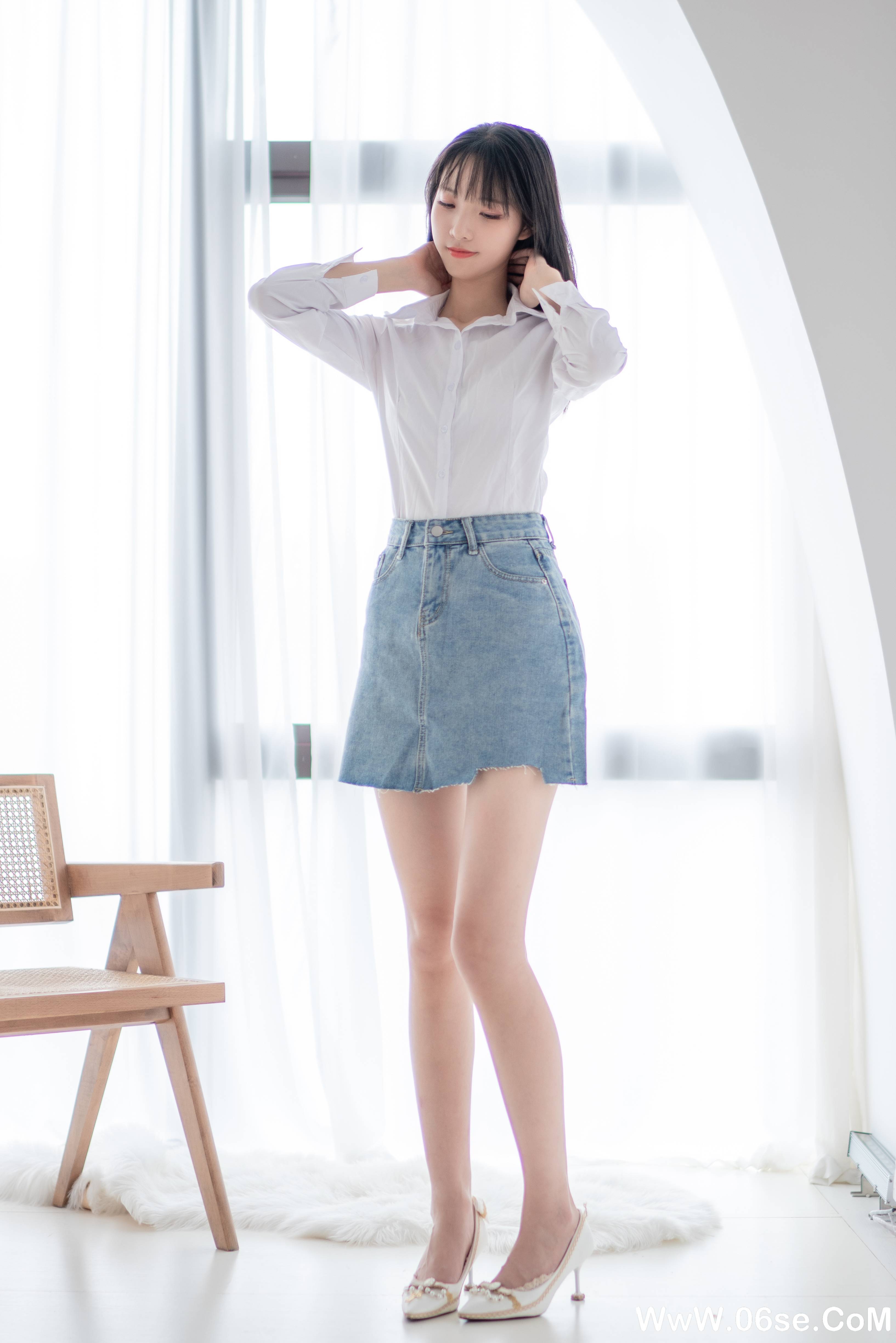 图片[34]-西瓜少女 NO.017 –  衬衫牛仔裙 [61P297M]-六色网