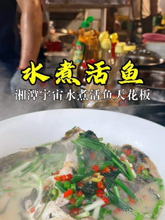 地道湘潭水煮活鱼,鱼肉细嫩鱼汤奶白,做法简单一看就会#水煮活鱼##湘潭菜##湘菜#