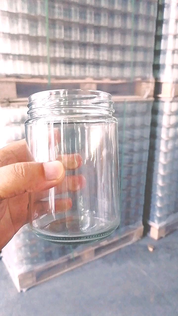 500克一斤装玻璃瓶。圆形罐头瓶酥油瓶花生酱瓶,鱼罐头瓶子