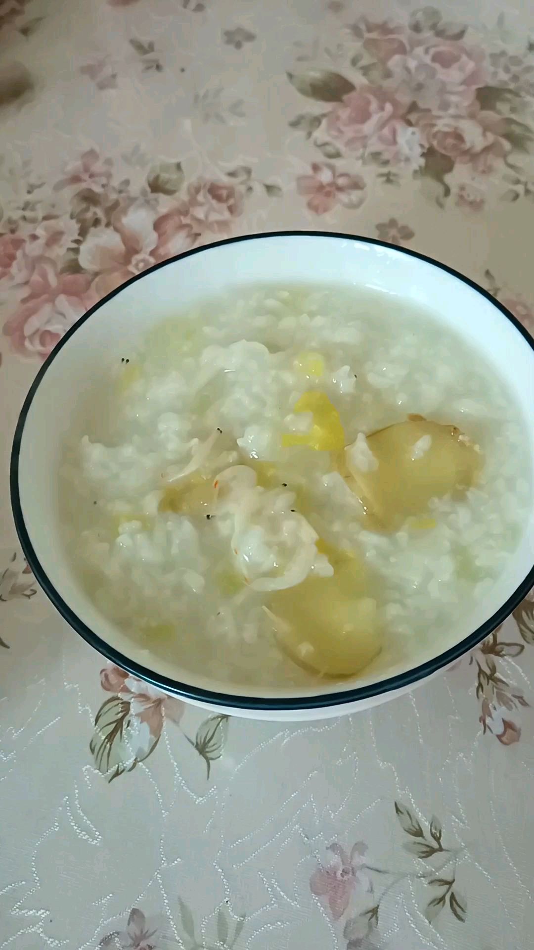 营养粥之虾米小白菜粥